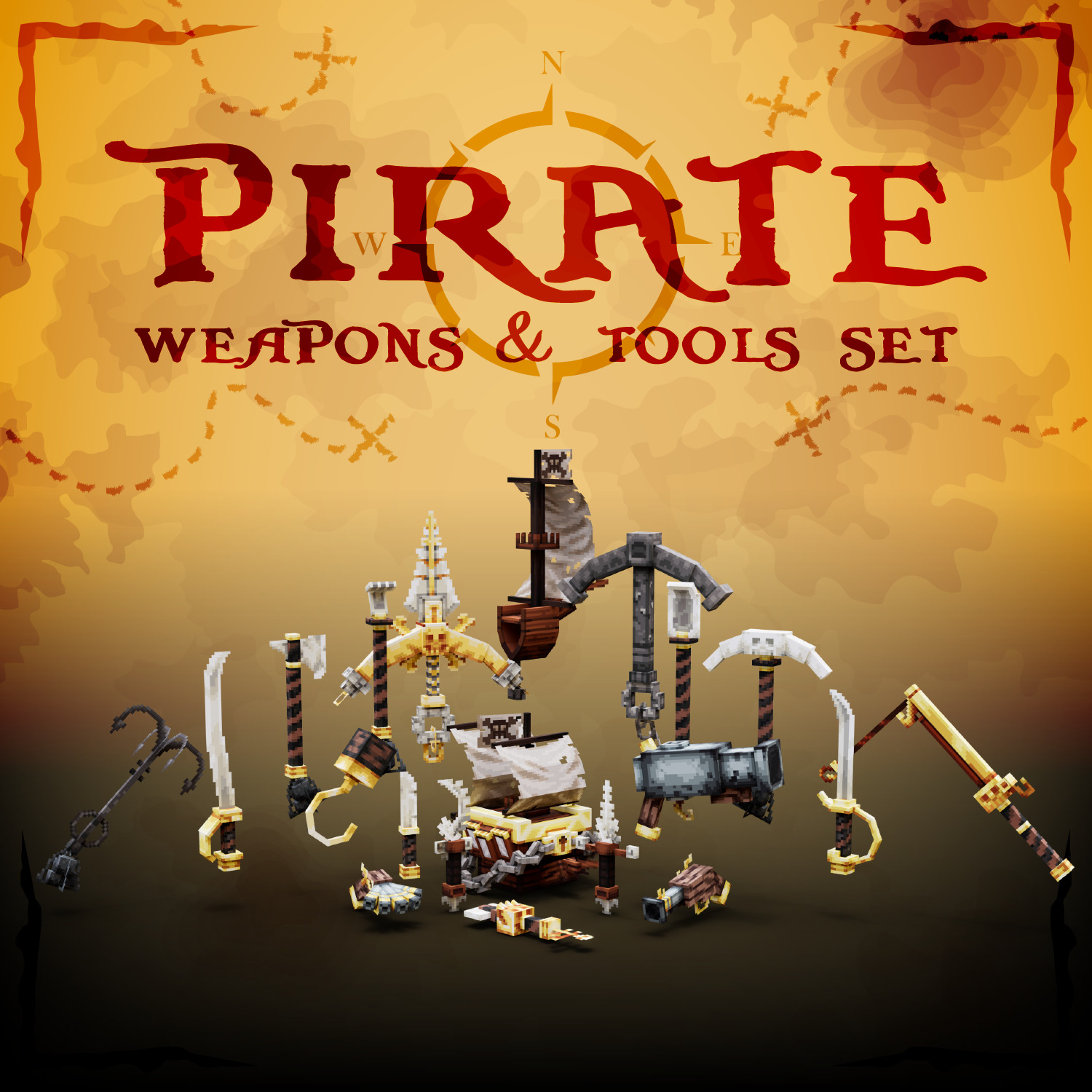 Pirate Weapon Set Volume 2 - EliteCreatures - 3D Model Shop